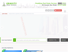 Tablet Screenshot of gravity-re.com